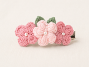 pink Alligator Hair clip 2