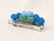 Blue Alligator Hair clip 3