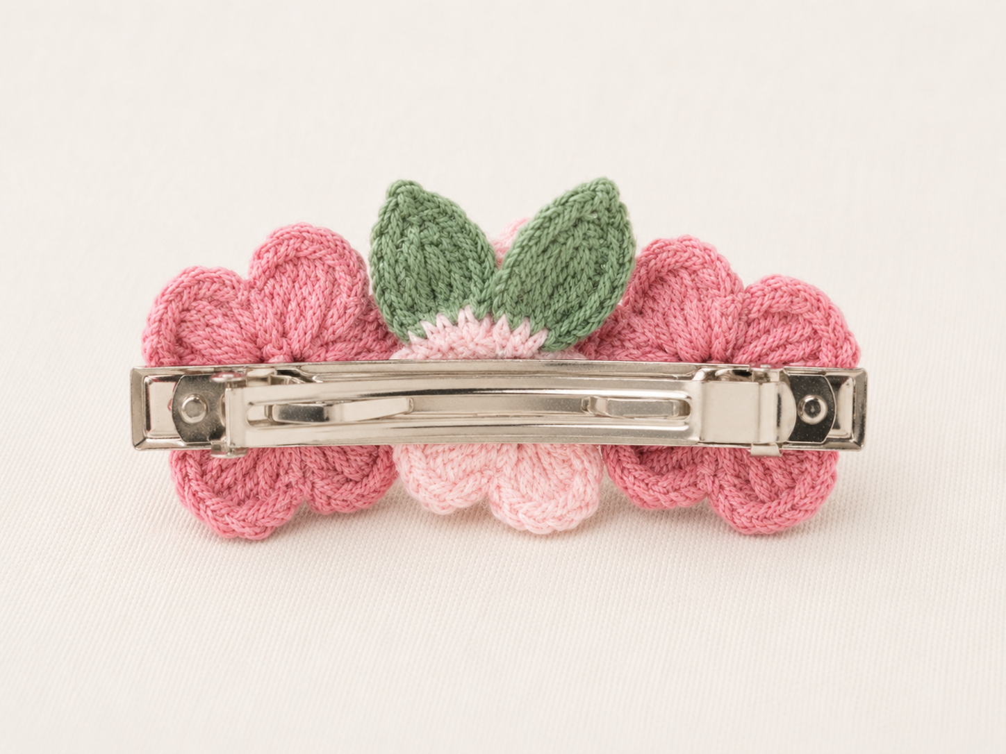 pink Alligator Hair clip 3