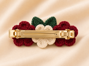 Handmade Crochet Floral Hair Clip