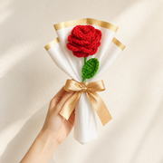crochet Red bouquet2