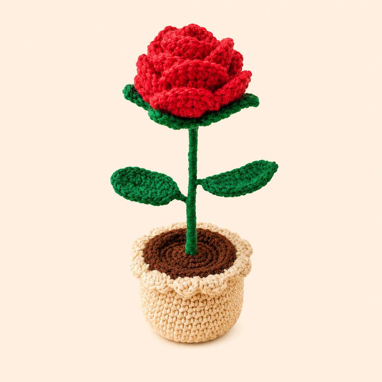Handmade Red flower pot4