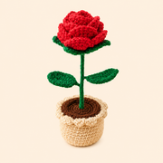Handmade Red flower pot4