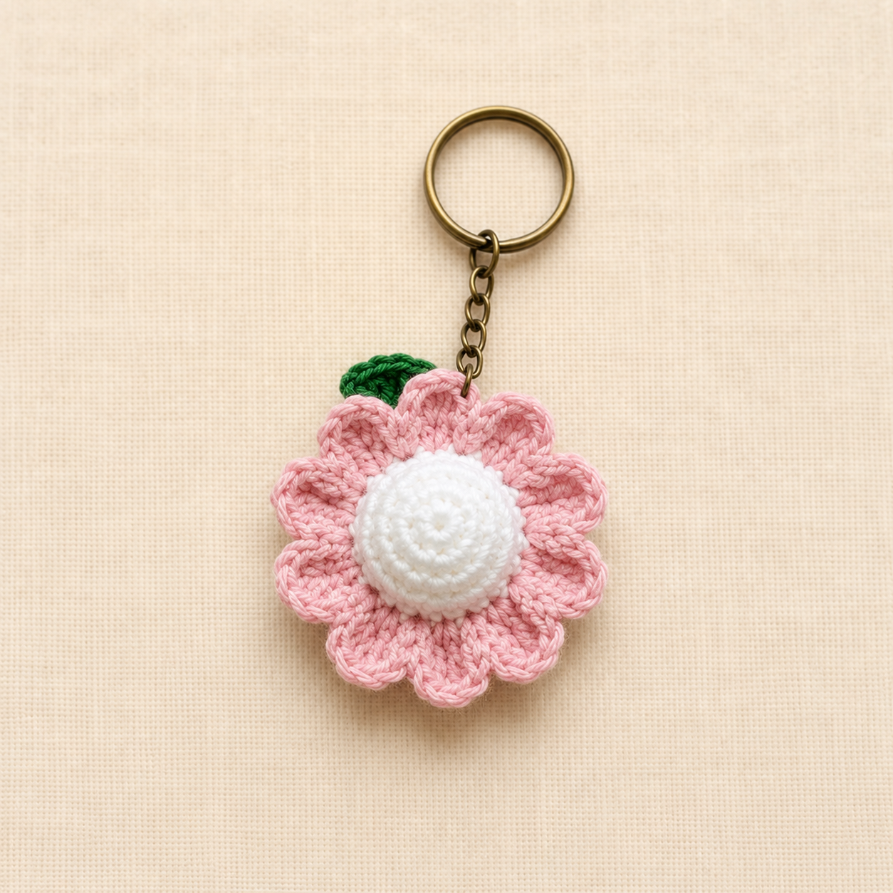 Light Pink Flower keychain