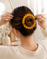 crochet sunflower  yellow 3