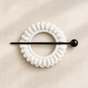 crochet sunflower  White 1