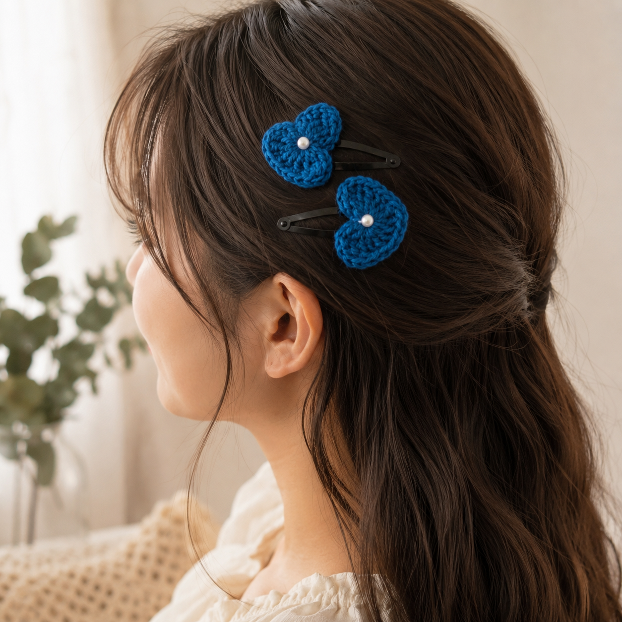 Navy Blue Hair Pin 1