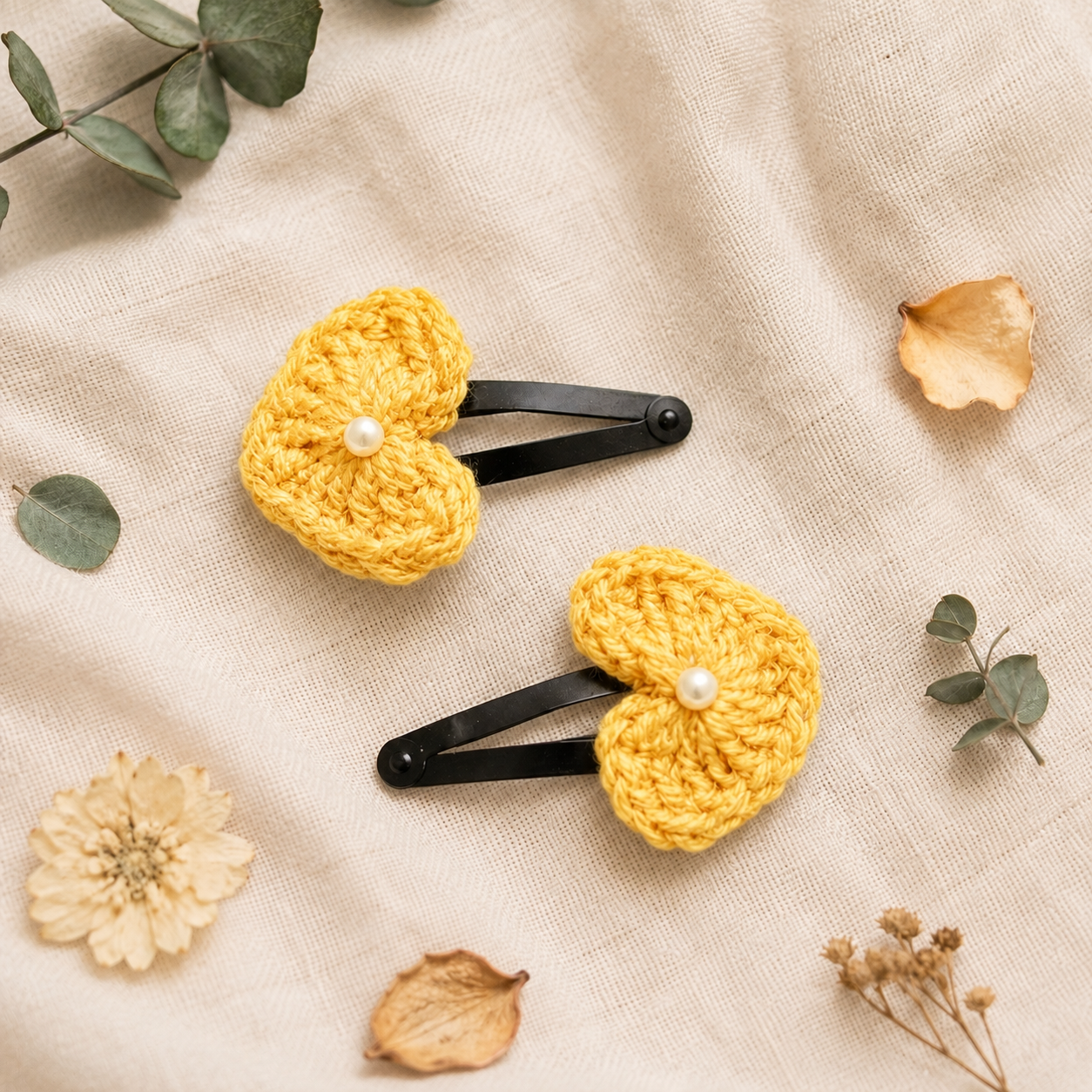 yellow Hair Pin 1