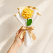 crochet Yellow flower bouquet