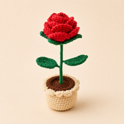 Handmade Red flower pot