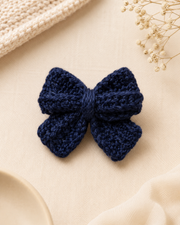 Navy Blue Bow accessory 2