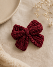maroon Bow accessory 3