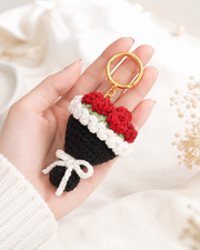 black bouquet keychain 2