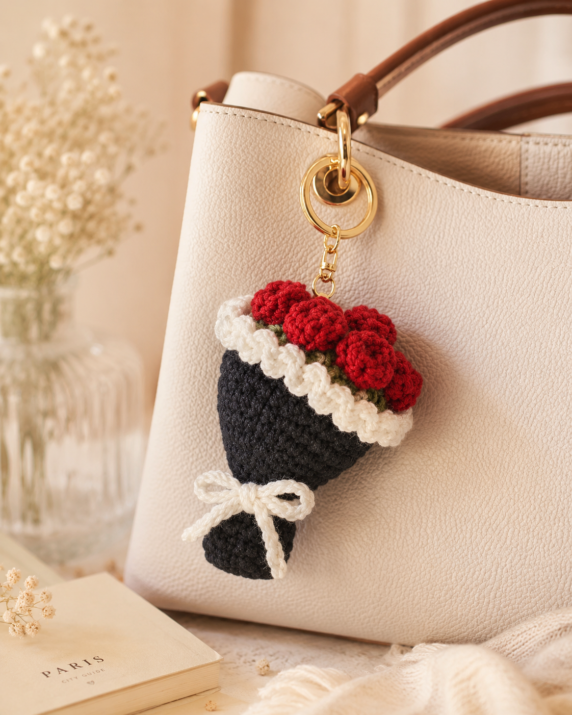 black bouquet keychain3