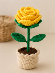 Handmade Yellow flower pot2
